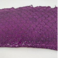 Eco friendly handmade soft gloss Purple Tilapia Fish Skin Leathe