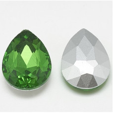 13x18mm Chinese Rivoli Back Drop Green