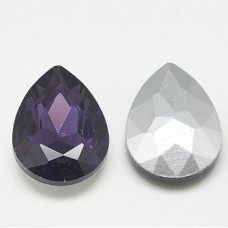 10x14mm Chinese Rivoli Back Drop Royal Purple