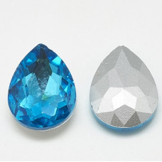 10x14mm Chinese Rivoli Back Drop Teal