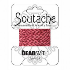 3 yards rayon Soutache Rose/Merlot Stripe ST1190