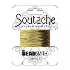 3 yards rayon Soutache Gold Metallic ST1240