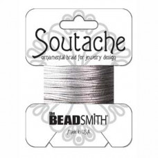 3 yards rayon Soutache A Silver Metallic ST1250