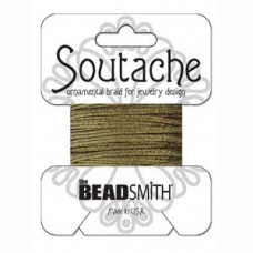 3 yards textured metallic Soutache Matte Gold ST1590