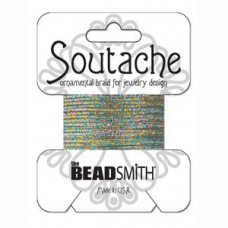 3 yards textured metallic Soutache Rainbow ST1660