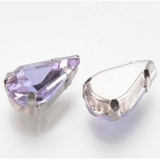 6 x 10 mm Sew on Teardrop 04 Lavender 6 x 10 mm Sew on Teardrop 04 Lavender