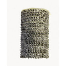 Silver wire over 2mm Gunmetal bead chain (Urban) Price per 10cm