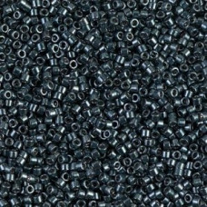 5 grams Size 11 Miyuki Delica Galvanised Dyed Midnight Blue DB465