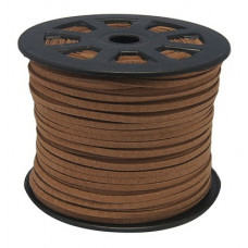 3 mm diameter Faux Suede Cord in coffee. Price per metre