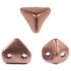 10 grams 2 hole Super Kheops Copper Gold Matte 00030 01780
