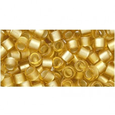 5g TOHO Aiko Silver Lined Frosted Light Topaz TA-11-22F