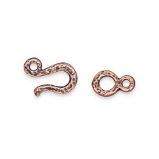 TierraCast Small Hook and Eye Antique Copper 1 Set