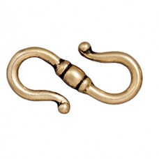 TierraCast Hook Clasp Antique Gold 2 pack