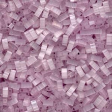 5 grams 5mm 2 hole Half Tila Beads Silk Pale Lavender TLH2564