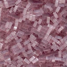 5 grams 5mm 2 hole Half Tila Beads Silk Pale Dusty Rose TLH2597