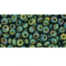 10g TOHO 3mm Magatamas Op Rainbow Fr Khaki TM-03-1627F