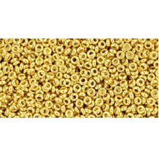 5g Size 11 TOHO Demi Rounds Metallic 24K Gold Plated TN-11-712
