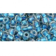 10g TOHO size 6 Inside Col R/bow Crystal/L Capri Lined TR-06-263