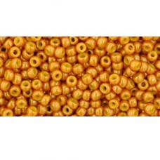 10g TOHO size 11 Op Lustred Tuscan Orange TR-11-1606