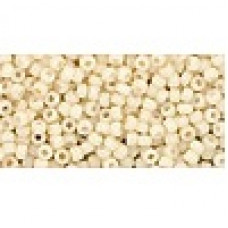 10g TOHO size 11 Opaque Pastel Frosted Eggshell TR-11-762