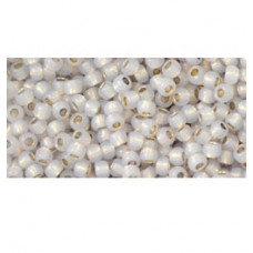 10g TOHO size 11 Perm Fin Silver Lined Milky Cloud TR-11-PF2101