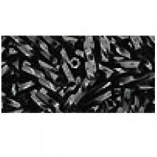5 grams TOHO Size 3 Twisted Bugle Opaque Jet TW-03-49 5 grams TOHO Size 3 Twisted Bugle Opaque Jet TW-03-49