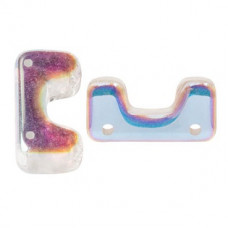 10 grams Telos 4 hole beads Crystal AB 00030 28701