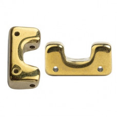 10 grams Telos 4 hole beads Full Dorado 00030 26440