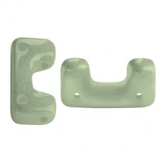 10 grams Telos 4 hole beads Op Lt Green Ceramic Look 03000 14457 10 grams Telos 4 hole beads Op Lt Green Ceramic Look 03000 14457