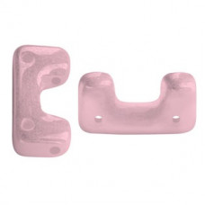 10 grams Telos 4 hole beads Op Lt Rose Ceramic Look 03000 14494