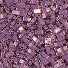 5 grams 5mm 2 hole Half Tila Beads Dk Orchid Lustre TLH1867
