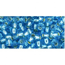 10g TOHO size 6 Silver Lined Aquamarine TR-06-23