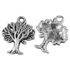 22mm Antique Silver Tree of Life Charm Lead and Nickel Free