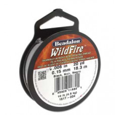 10 lb strength, 0.15 or 0.006 inch dia Wildfire 20 yds Black 10 lb strength, 0.15 or 0.006 inch dia Wildfire 20 yds Black