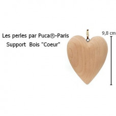 9.8cm wooden heart for Accroche Coeur pattern