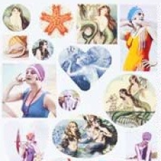 Nunn Design Collage Sheet Bathing Beauties