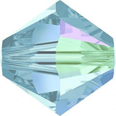 50 pack 4mm 5328 Swarovski Bicone Aquamarine AB