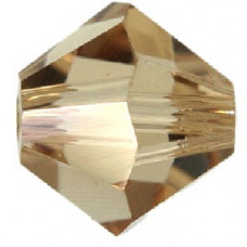 10 pack 6mm 5301 Swarovski Bicone Colorado Topaz