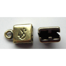 Double Strand antique brass end caps.Sold per pair