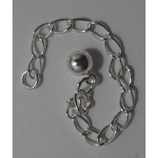 7.5 cm Sterling Silver Extender Chain with 5mm ball
