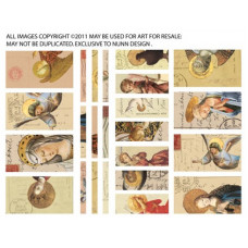 Collage Sheet Angels sized to fit Channel Beads Collage Sheet Angels sized to fit Channel Beads