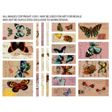 Collage Sheet Butterflies sized to fit Channel Beads Collage Sheet Butterflies sized to fit Channel Beads