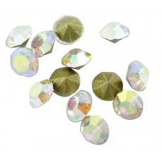 10 pack 5mm Clear AB Chinese crystal Chatons