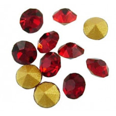 10 pack 5mm Red Chinese crystal Chatons