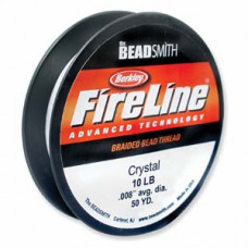 10lb strength, 0.008 inch diameter Fireline 50 yards Crystal