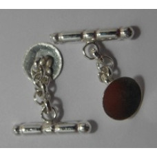 Sterling Silver Cufflinks with Chain