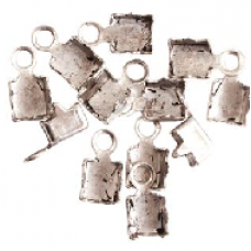 .999 Silver Plated Connectors for 14PP Cup Chain Sold per Pair