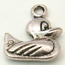 17mm Antique Silver Duck Lead Free