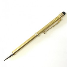 Slimline Fancy Pen with Gold Fittings and Stylus Tip Slimline Fancy Pen with Gold Fittings and Stylus Tip