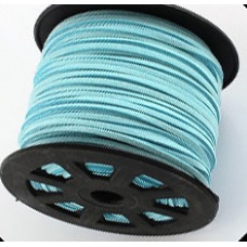 3 mm diameter Faux Suede Cord in Mint Green. Price per metre
